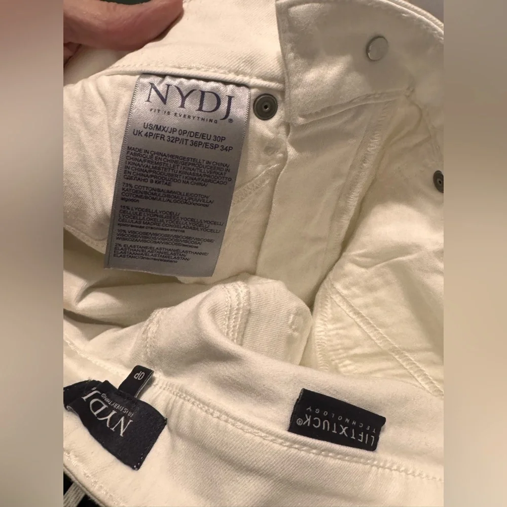 NYDJ Thigh Shaper Crop Jeans in Optic White - Picture 7 of 7